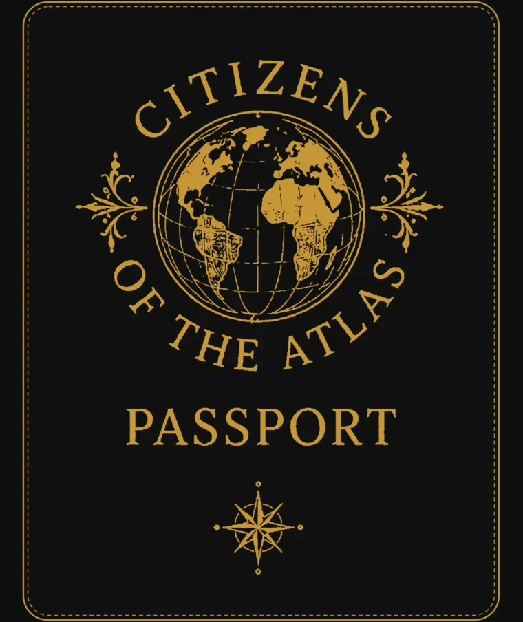 Citizens of the Atlas Passport prototype cover